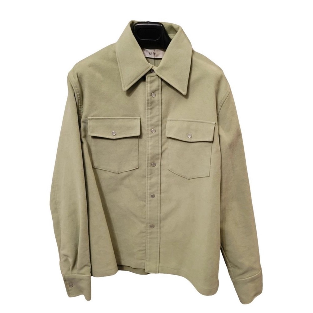 Men's Olive Green Shirt Jacket